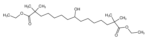Pentadecanedioic acid, 8-hydroxy-2,2,14,14-tetramethyl-, 1,15-diethyl ester