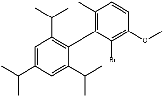 1,1'-Biphenyl, 2-bromo-3-methoxy-6-methyl-2',4',6'-tris(1-methylethyl)-CAS:1402393-57-0