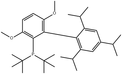 2-(Di-t-butylphosphino)-3,6-dimethoxy-2'-4'-6'-tri-i-propyl-1,1'-biphenylCAS:1160861-53-9
