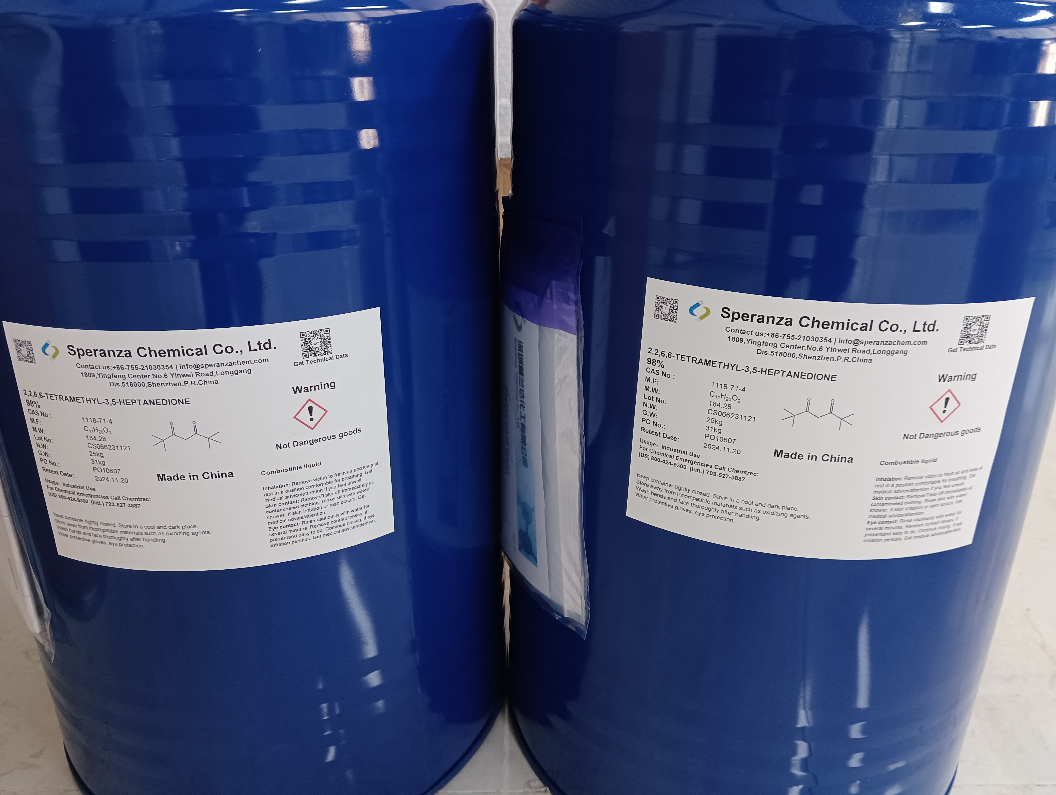 TMHD 2,2,6,6-Tetramethyl-3,5-heptanedione CAS 1118-71-4